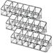 3 Pcs Lipstick Display Stand Lipgloss Organizer Desktop Holder Rack Multi-grid Shelves