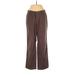 Dockers Khaki Pant: Brown Solid Bottoms - Women's Size 2 Petite