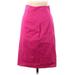 Mark Eisen Collection Casual A-Line Skirt Knee Length: Pink Print Bottoms - Women's Size 8