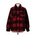 Gap Coat: Below Hip Red Checkered/Gingham Jackets & Outerwear - Women's Size Medium