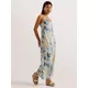 Ted Baker Adamela Abstract Print Sleeveless Maxi Dress, Natural Ivory/Multi