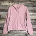 Adidas Tops | Adidas Essentials Three Stripes Hoodie Women M Pink Full Zip Fleece | Color: Pink/White | Size: M