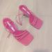 Zara Shoes | Brand New! Zara Pink Strappy Heels - Size 40 (8) | Color: Pink | Size: 8