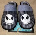 Disney Shoes | Men’s Jack The Nightmare Before Christmas Slippers Fleece Lined House Shoes L | Color: Black/Gray | Size: L