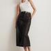 Madewell Skirts | Madewell Leather Midi Skirt Nwt | Color: Black | Size: 4