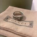 Gucci Jewelry | Gucci Silver Ring Gg Logo Size 17 With Jewelry Box | Color: Silver | Size: Size 17