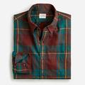 J. Crew Shirts | Jcrew Nwt Slim Untucked Brushed Twill Long Sleeve Maroon Plaid Shirt - Medium | Color: Green/Red | Size: M