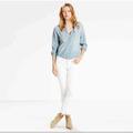 Levi's Jeans | Levi's 711 White Stretch Mezclilla Skinny Denim Jeans Zipper Fly Size 32 &34 | Color: White | Size: Various