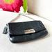 Coach Bags | Coach Kristin Woven Black Leather Small Baguette Silver Shoulder Bag Wristlet | Color: Black/Silver | Size: Os