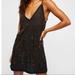 Free People Dresses | Free People Arizona Nights Embellished Slip | Color: Black/Gold | Size: S