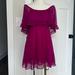 Free People Dresses | Free People Off-The-Shoulder Flowy Mini Dress | Size S | Color: Pink/Purple | Size: S