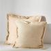 Anthropologie Accents | Anthropologie-Luxe Linen Blend Pillow-Natural 22" X 22" | Color: Cream | Size: 22" X 22"