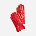 J. Crew Accessories | J.Crew Italian Leather Touchscreen Gloves In Red Size Small | Color: Red | Size: Os