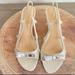 Kate Spade Shoes | Kate Spade Croc Kitten Heels | Color: Cream | Size: 8