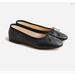 J. Crew Shoes | J.Crew $128 Zoe Ballet Flats In Leather Black Size 5 Ay953 | Color: Black | Size: 5