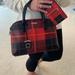 Kate Spade Bags | Kate Spade Red & Black Plaid Large Bag And Wallet Set | Color: Black/Red | Size: Os