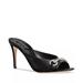 Gucci Shoes | Gucci Women's Crystal Embellished Horsebit 85 Leather Mule Heels Black 40 | Color: Black/Silver | Size: 40eu