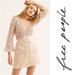 Free People Dresses | Free People Shrimpton Crochet Lace Mini Dress - Size Xs | Color: Cream/Pink | Size: Xs