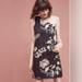 Anthropologie Dresses | Anthropologie Maeve New Ashbury Black Motif Dress Size 4 One Shoulder | Color: Black/Pink | Size: 4