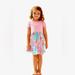 Lilly Pulitzer Dresses | Lilly Pulitzer Kids Girl's Lacey Combo Dress Pink Breakwater Sunglow Size 6-7 | Color: Blue/Pink | Size: Mg