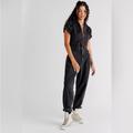 Free People Pants & Jumpsuits | Free People Marla Trouser Jumpsuit Size Large Nwt | Color: Black | Size: L