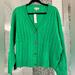 J. Crew Sweaters | Brand New J.Crew Cashmere Green Sweater Size 2 Xl | Color: Green | Size: Xxl