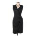 Ralph Lauren Black Label Casual Dress - Party V Neck Sleeveless: Black Print Dresses - Women's Size 6