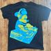 Disney Shirts | Disney Dj Mickey Mouse T Shirt Hanes Cotton Disneyland Disney World Size: Large | Color: Black/Blue | Size: L