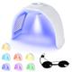 Yofuly 7 Colours LED Face Mask, Portable Anti-Acne LED Mask with Spray, Professioanl Beauty Device for Wrinkle Removal, Anti-aging, Skin Rejuvenation, Facial and Body Skin Care, Home & Salon Use