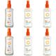 Crimson Kangaroo Fragrances 6 pack Set Of Calypso Medium Protection Clear Protect Dry Oil Spray for Wet & Dry Skin SPF6 x 2, SPF15 X 2, SPF30 X 2, 200ml Bottles