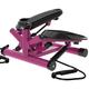 Stepper,Stepper - Pink, Purple Fitness Stair Stepper, Mini Stepper Fitness Cardio Exercise Trainer, Adjustable Height Stepper Machine with Twisting Action (Purple)