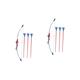 HEMOTON 2 Sets Set Toys Archery Toy Simulated Bow Arrow Toy Archery Game Bow Arrow Toy Simulation Archery Playthings Red Plastic Toy Set Outdoor Child