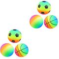 Abaodam 6 Pcs Inflatable Toy Ball Giant Beach Ball Beach Ball for Kids Inflatable Toddler Dodgeballs Summer Party Ball Inflatable Toys Prom Play Ball Bounce Pvc Child