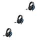 Angoily 3pcs Gaming Headset Gaming Earphones Headset for Gaming USB Headset Headsets Over The Head Headphones Computer Headset Gaming Headphone Gaming Earpiece Stereo Eat Chicken