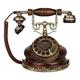 Retro Phone Antique Telephone Rotary Dial Telephone European Classic Vintage Resin Home Corded Phone Retro Landline Home Decoration Office Crafts