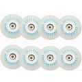 Indoor/Outdoor Roller Skate Wheels Light Up Wheels Inline Skate Wheels Replacement Wheel Luminous Flash with Bearings 8 Pack,Blue,64mm