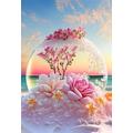 5D Diamond Art Dream Flowers, Large Diamond Painting Kits for Adults, DIY Full Drill Kids Crystal Rhinestone Arts and Crafts Kits, Gem Art Painting Christmas Home Wall Decoration Gifts 36x54in L-117