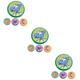 Milisten 12 Pcs Flying Saucer Pet Saucer Disc Launcher Toys Outdoor Toy Rubber Flying Disc Funny Party Props Sports Toys Bulk Toys Throwing Disc Dice Portable Disk Pu Man