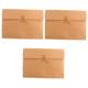 COHEALI 3pcs Notes Pouch Kraft Folder File Pocket Kraft Portfolio File Bag A4 Envelope Folder Expandable Envelope Folder Kraft Paper Folder Accordian Folder Paper Bag Accordion File Rack