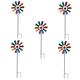 Sosoport 5pcs Wrought Iron Metal Windmill Pinwheels for Birds Feeders for outside Toy for Metal Wind Spinners Rotating Iron Windmills Wind Outdoor Iron Pinwheels Animal Plant