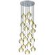 Chandelier, Chandelier Ceiling Light Modern Crystal Spiral Raindrop Chandelier,G4 Simple Stairs Long Chandeliers Spiral Staircase Chandelier Fixture Compatible with . Living Room Home Bar-Gold 10