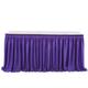 Table Skirt Tulle Table Skirt Pleated Ruffle Tablecloth For Wedding Decoration Birthday Party Baby Shower Tutu Veil Dining Table Decoration Table Skirting ( Color : Dark purple , Size : 9(ft) H30in )