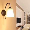 SYUFRE Wall Lamp Interior Modern Creative Wall Lamp/Modern Indoor Wall Lamp Sconce 1 Light E27 Edison Glass Lantern Iron Metal Wall Lantern Wall Light Fixtures Lighting for Kids Room Living/F (Color