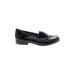 Life Stride Flats: Slip-on Chunky Heel Work Black Solid Shoes - Women's Size 8 1/2 - Almond Toe