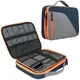 11.6 Inch Double Layer Electronic Thicken Cable Organizer Bag Portable Case for Hard Drives Cables