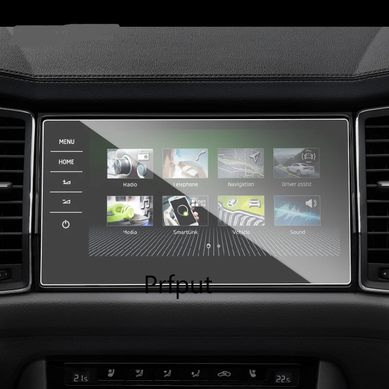 Für Skoda Kodiaq GT 2019-2021 Auto GPS navigation film LCD bildschirm Gehärtetem glas schutz film Anti-scratch film Zubehör