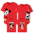 2024 Disney Family Vacation Shirts Cotton Matching Dad Mom Kids Tees Funny Family Look Mickey Minnie