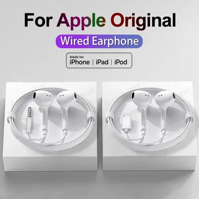 For Apple Lightning Headphones For iPhone 14 Pro Max 13 12 Mini 11 Wired Earphones X XR XS 7 8 6S Plus Phone Bluetooth Headphone