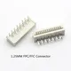 10pcs 1.0mm/1.25mm FPC/FFC Connector LCD 4P-32P Flexible Flat Cable Socket Double Row Curved Pin