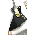 E-Gitarre Finish glänzend schwarz Mahagoni Körper